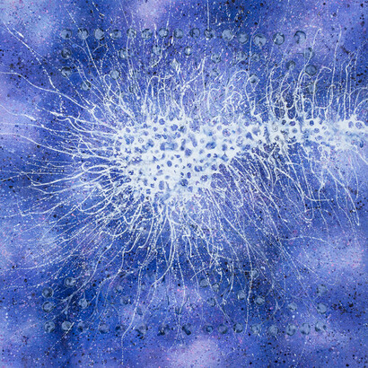 Alberto Di Fabio, Corpo Astrale + Sinapsi, 2011-2016, acrilico su tela, 150x150 cm. Courtesy the artist 