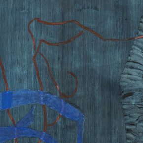 Clare Grill, Toll (detail), 2023, oil on linen, 64x48 inches. Courtesy the artist and Derek Eller Gallery