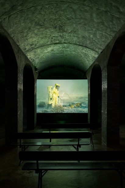 Marina Abramović, Seven deaths, exhibition view. Courtesy of Cisternerne 