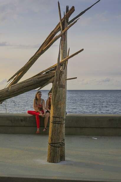 Escultura expuesta en el marco de la XII Bienal de La Habana, Cuba, 2015