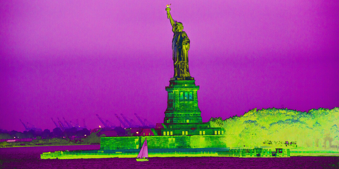 Laurence de Vogüé, Freedom Lights. Courtesy of The Minster Gallery