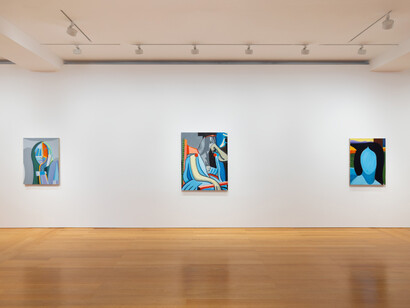 Spencer Sweeney, Paint, exhibition view. Courtesy of Gagosian 