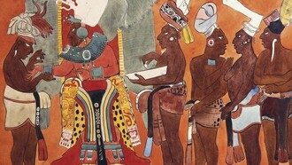 Anónimo, fresco maya hallado en Bonampak, Chiapas, México, 790 a.C.