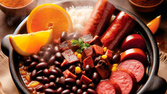 Feijoada. Já fui logo declamando, “feijoada, por favor”