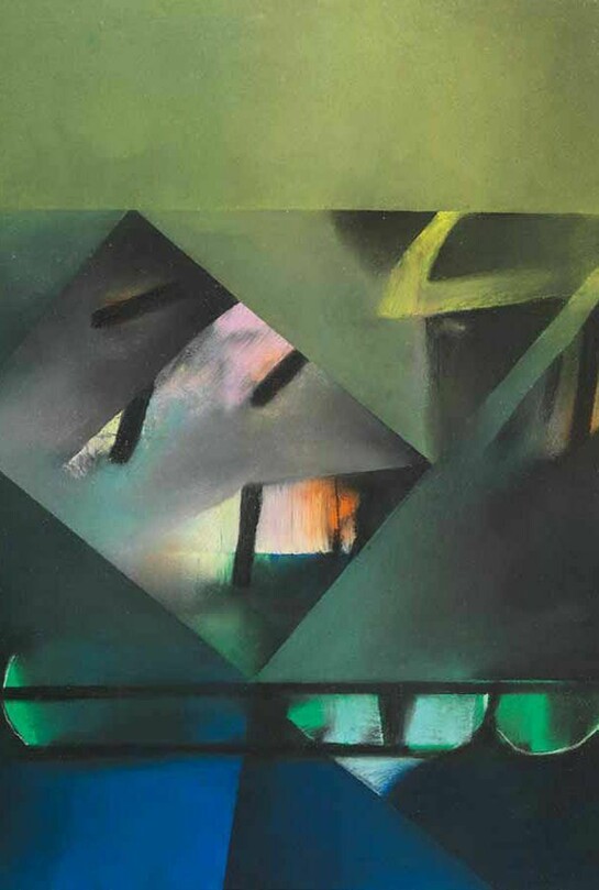 David Blackburn, Woodland Late Evening, 2006, pastel, 67 x 52 cm, 263⁄8 x 201⁄2 in