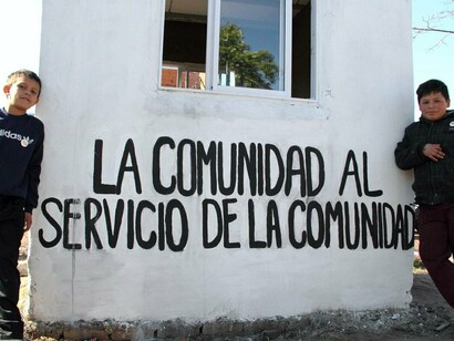Buenos Aires. Pintada en las calles de Villa Zavaleta