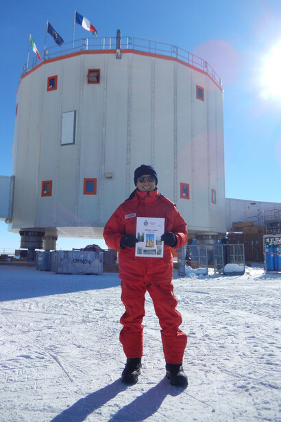 Saluto dalla base Concordia alla città di Ferrara - Simonetta Montaguti © PNRA/IPEV