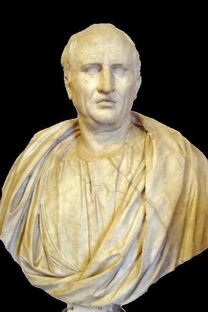 Marco Tullio Cicerone. Insigne oratore, filosofo e politico romano, celebre per la sua eloquenza e per la difesa della Repubblica durante le turbolenze della tarda Repubblica romana