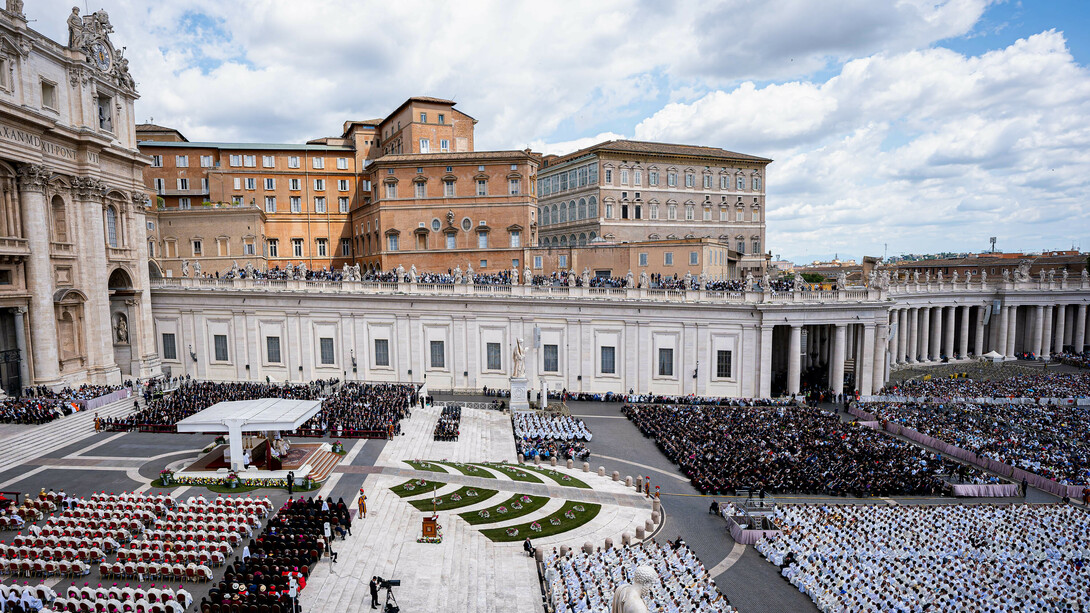 Insediamento di Papa Leone XIV, 18 maggio 2025, Città del Vaticano