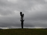 Chestnut Stalk Screen. Crushed
charcoal from one of three fires.
Whitchurch, Napa, San Francisco.
Thrown in Dumfriesshire, Scotland. 12
January 2022, 2022
Unique Archival Inkjet Prints
5 images, 16.5 x 24.5 inches each
Credit:
Courtesy of the artist and Haines Gallery,
San Francisco