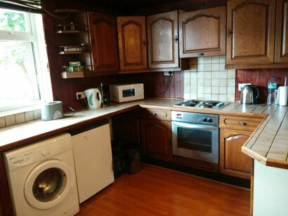 Cocina de una casa compartida en Londres