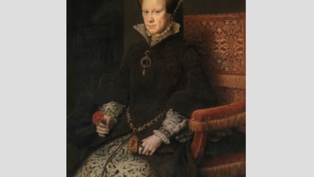 María Tudor, reina de Inglaterra, segunda mujer de Felipe II, 1554. Óleo sobre tabla, 109 x 84 cm. Courtesy of Museo del Prado