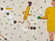 Rose Wylie, Yellow strip, 2006. Courtesy of Zentrum Paul Klee