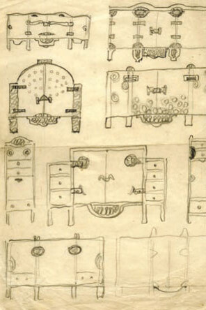 Los Maestros se visitan. Courtesy of Museo Torres García