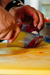 Todas esas imágenes –nítidas, insistentes, nostálgicas– lo custodian durante el trayecto en colectivo hasta su casa, mezcladas con aquellas otras, las de sus dedos pelando cebollas entre las improbables cacerolas de don Julio