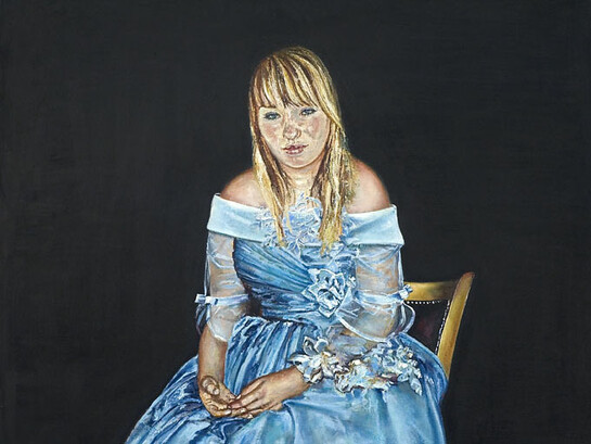 Natalka Husar, Commissar’s Daughter, 2007, Oil on rag board, 81 x 102 cm, Collection of McMaster Museum of Art, Gift of the artist
