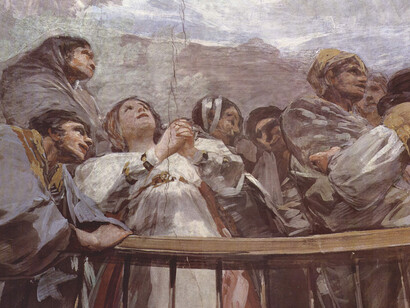 Francisco de Goya; Detalle de los frescos de San Antonio de la Florida, Madrid, España