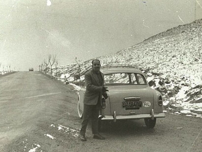 Massoud Bouton, with his car