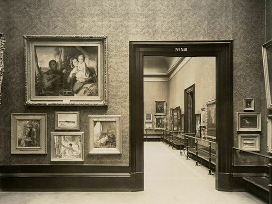 A historic interior view of the rooms in the National Gallery of Ireland, as they were in 1936. Photo Courtesy National Gallery of Ireland Archive
