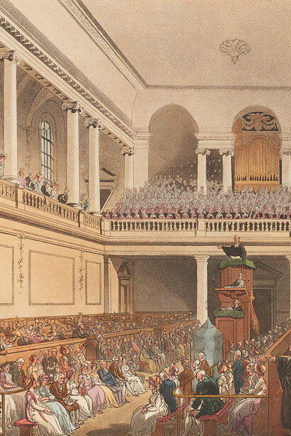 Foundling Hospital Chapel (detail). Courtesy of Foundling Museum
