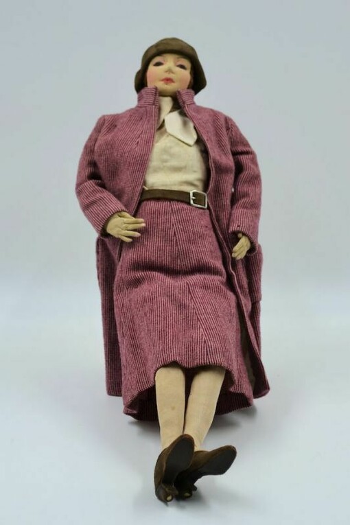Dorothy Wendell Heizer, Handmade soft cloth doll, fabric, c. 1930. Courtesy of Pennsylvania Academy of the Fine Arts