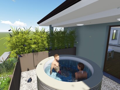 Terrazza lato corto bambù