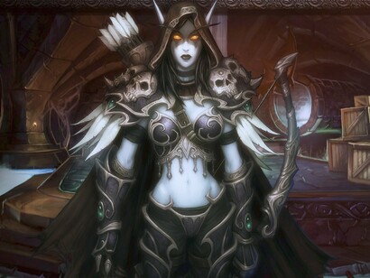 Sylvanas Windrunner, “elfa morta-viva” e ex-líder da Horda. A reflexão levantada pelo diálogo entre Sylvanas e Anduin abre um leque de questões filosóficas universais: o sentido da vida, a inevitabilidade da morte e, sobretudo, a justiça no sistema que rege essas duas experiências inevitáveis da existência