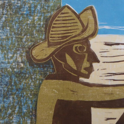 Francisco Amighetti, Trópico, Cromoxilografía, 1972 (detalle)
