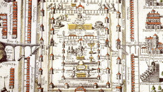 Christian van Adrichom, ricostruzione artistica del Tempio di Salomone, 1584