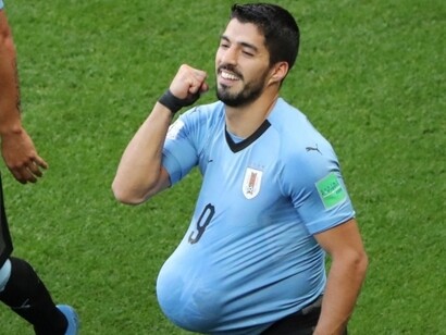 Luis Suárez metió su gol contra Rusia