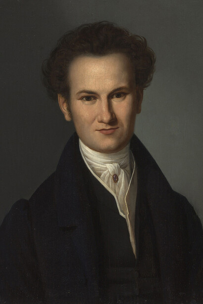 Unknown artist, Portrait of an unknown man (detail), first half of the 1830s. Courtesy of the State Hermitage Museum