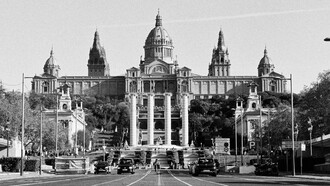 Una vista del Palau Nacional y Montjuïc, escenario de la aventura de los DuoMar