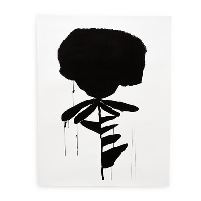 Elana Cooper, Untitled, ink on paper, 44x33 inches, 2019. Courtesy of Guerrero Gallery, LA