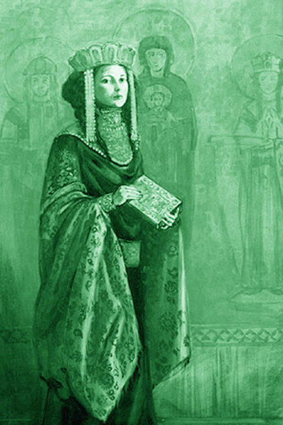 Anna Comnena, primogenita dell’imperatore Alessio I, considerata la prima storica donna della nostra civiltà