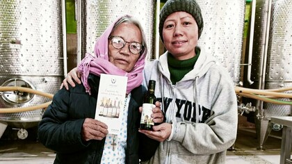 Well-wisher from Kaying, Aalo visits Naara Aaba winery, Hong Village, India @naaraaaba.com