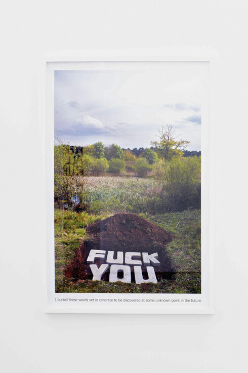 Mathew Sawyer, ‘FUCK YOU to the future (without me)’, 2014, C-Type Print, 103 x 70 cm, Photo: Lee James Thompson