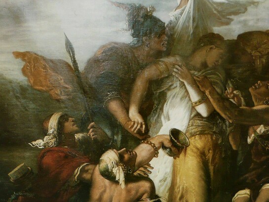 En 1853, Gustave Moreau desafió las visiones morales más estrictas al pintar Le Cantique des cantiques, una obra monumental de tres metros que celebra visualmente el erotismo y el deseo descritos en el Antiguo Testamento
