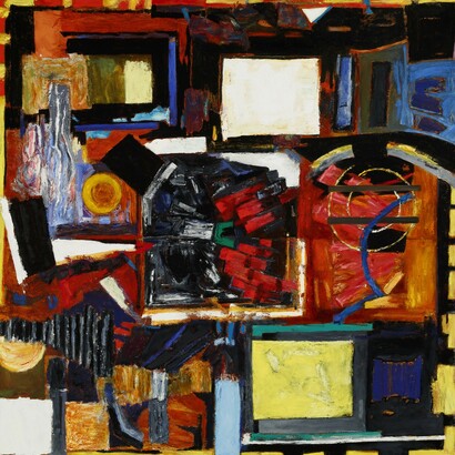 Katherine Porter, Three squares a day (detail), 2016 - 2017. Courtesy of LewAllen Galleries