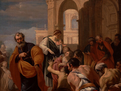 Laurent de la Hyre, San Pietro guarisce gli ammalati con la sua ombre