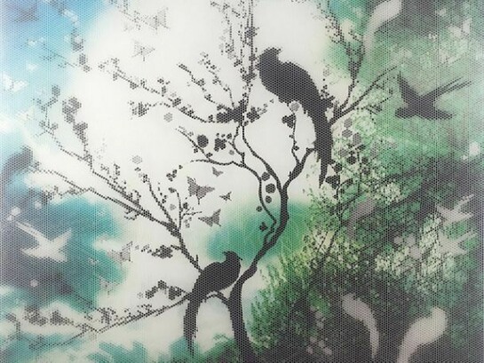 Susila Bailey-Bond, Where the wild things are, 100 x 100cm, mixed media