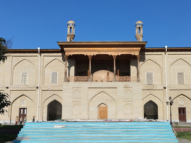 The Jami Mosque in Andjani, Uzbekistan, was built in the 18th century
