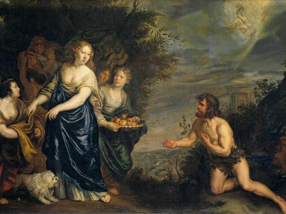 Joachim von Sandrart. Ulisse e Nausicaa