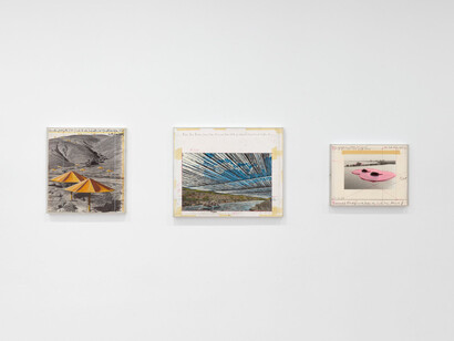 Christo, exhibition view. Courtesy of Gagosian Gallery