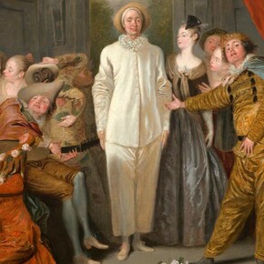 Antoine Watteau, Les comédiens italiens, Washington. Courtesy of Musée du Louvre