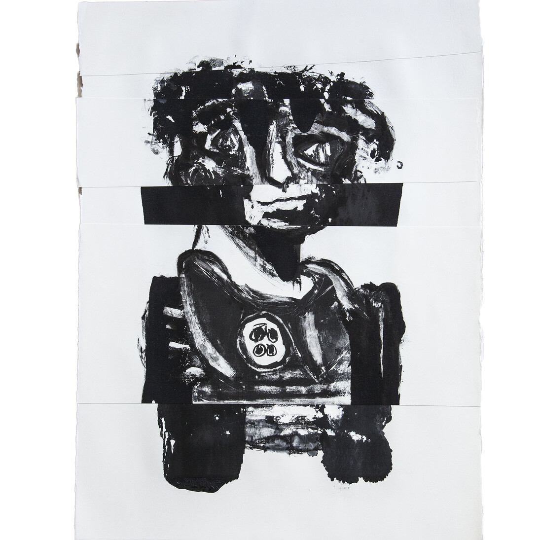 David King Reuben, Master Montage 2, Montage of Lithographs and Indian Ink