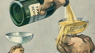 J. Keppler, "¡Así es cómo!", caricatura, 1908