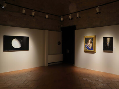 Salvifica e tra pelle e profondo, vista della mostra. Per gentile concessione del LabOratorio degli Angeli