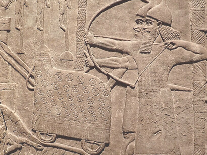Assyrian relief of an attack on an enemy town, Nimrud, British Museum, United Kingdom