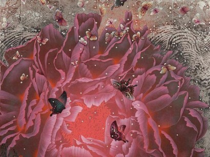 Kyosuke Tchinai, Voile de Pivoine II, 50cm x 61cm, © Kyosuke Tchinai and Gallery Elena Shchukina