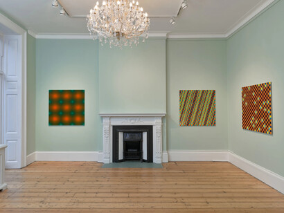 Peter Schuyff, A great sufficiency, veduta della mostra. Cortesia di Galleria Massimo De Carlo